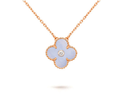 [Clover Jewelry] CLOVER 15MM DIAMOND SINGLE FLOWER NECKLACE COLLECTION