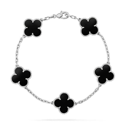[Clover Jewelry] CLOVER 5 MOTIF ONYXS BRACELET COLLECTION