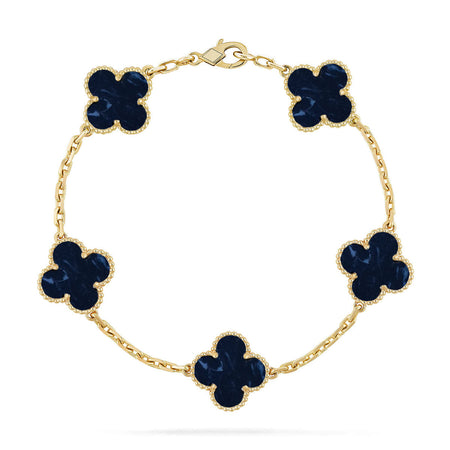 [Clover Jewelry]CLOVER 5 MOTIF PIETERSITE BRACELET COLLECTION