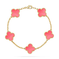 [Clover Jewelry] CLOVER 5 MOTIFS  PINK MOP BRACELET COLLECTION