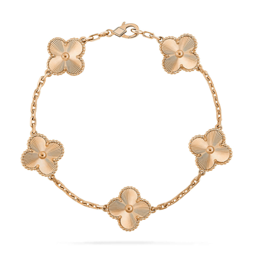 [Clover Jewelry]CLOVER 5 FLOWERS LASER BRACELET