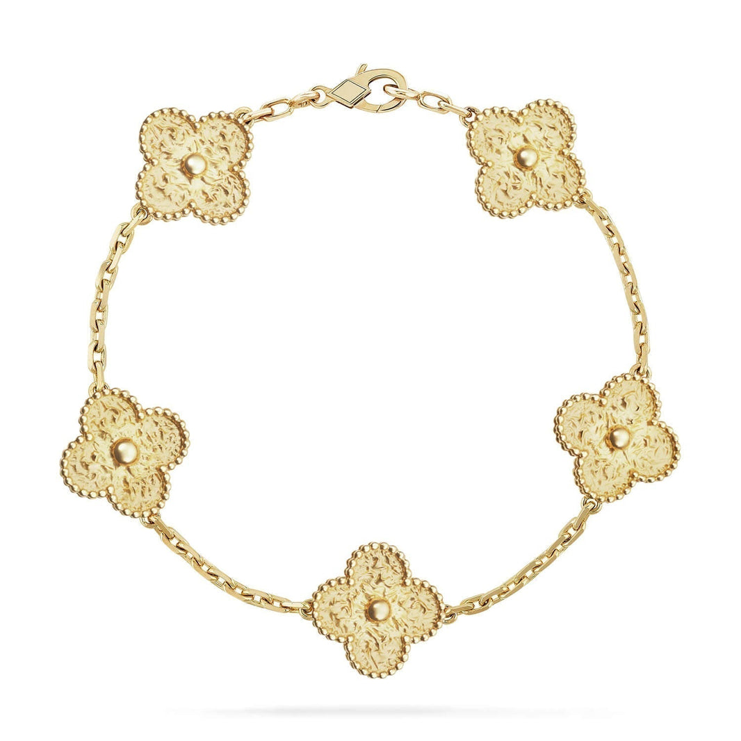 [Clover Jewelry]CLOVER 5 MOTIFS BRONZING BRACELET