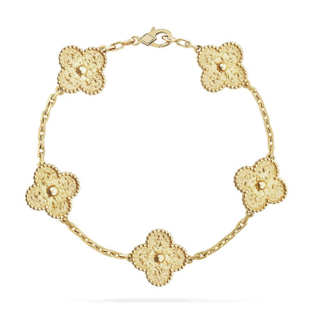 [Clover Jewelry]CLOVER 5 MOTIFS BRONZING BRACELET