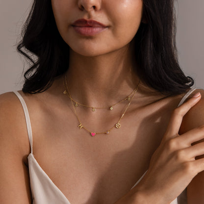 Dainty Space Charm Necklace