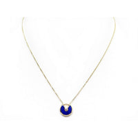 [Clover Jewelry]AMULETTE ROSE GOLD AGATE NECKLACE