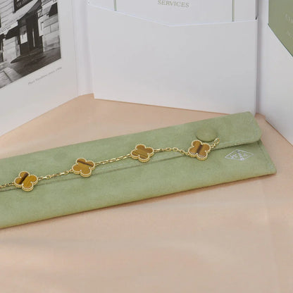 [Clover Jewelry] CLOVER 5 MOTIFS TIGER EYE BRACELET COLLECTION