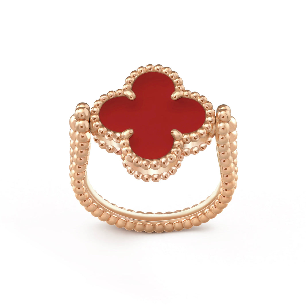 [Clover Jewelry]CLOVER RIVERSIBLE PINK GOLD RING