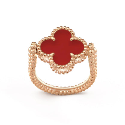 [Clover Jewelry]CLOVER RIVERSIBLE PINK GOLD RING