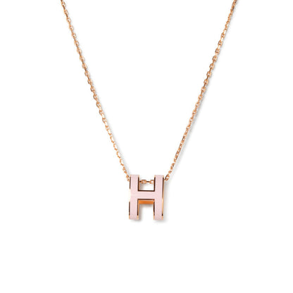 [Clover Jewelry]POP H PEDANT PINK GOLD