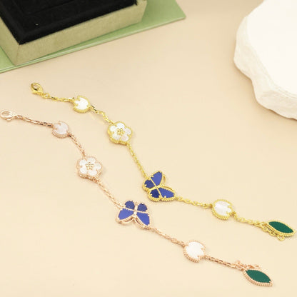 [Clover Jewelry]LUCKY SPRING BUTTERFLY 5 MOTIF BRACELET