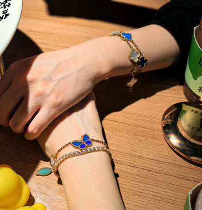 [Clover Jewelry] LUCKY SPRING BUTTERFLY 5 MOTIF BRACELET