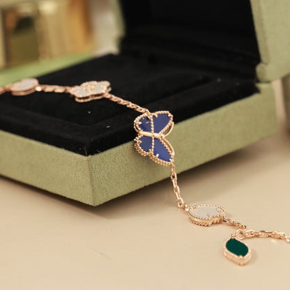 [Clover Jewelry]LUCKY SPRING BUTTERFLY 5 MOTIF BRACELET