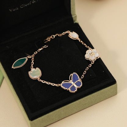 [Clover Jewelry]LUCKY SPRING BUTTERFLY 5 MOTIF BRACELET