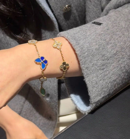 [Clover Jewelry] LUCKY SPRING BUTTERFLY 5 MOTIF BRACELET