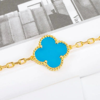 [Clover Jewelry] CLOVER 5 MOTIF TURQUOISE BRACELET COLLECTION