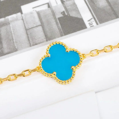 [Clover Jewelry] CLOVER 5 MOTIF TURQUOISE BRACELET COLLECTION