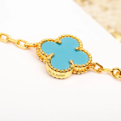 [Clover Jewelry] CLOVER 5 MOTIF TURQUOISE BRACELET COLLECTION