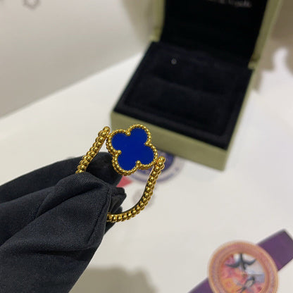 [Clover Jewelry]CLOVER RIVERSIBLE BLUE AGATE RING
