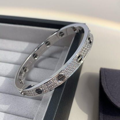 [Clover Jewelry]LOVE BRACELET 6.1MM DIAMOND-PAVED CERAMIC