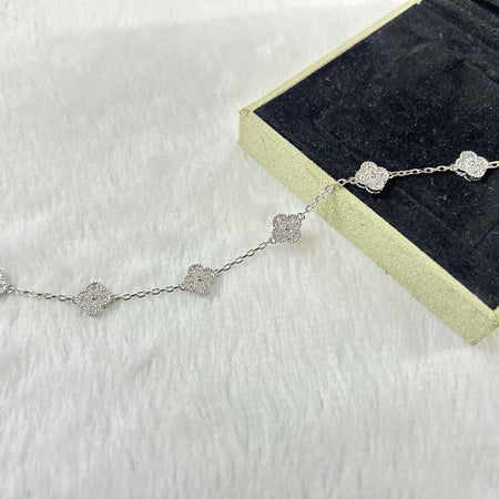 [Clover Jewelry]CLOVER 6 MOTIF DIAMOND BRACELET