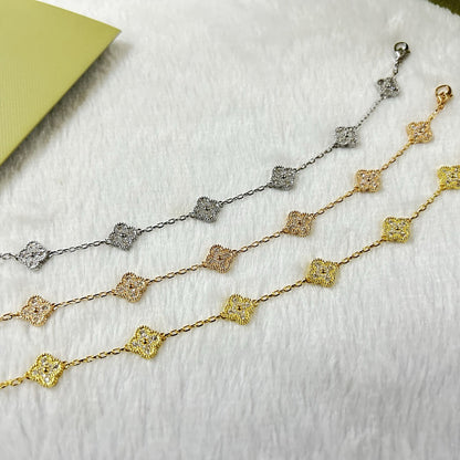 [Clover Jewelry]CLOVER 6 MOTIF DIAMOND BRACELET