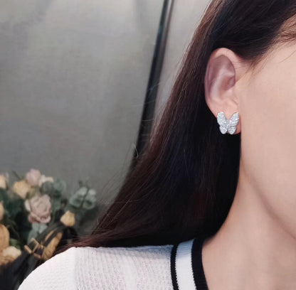 [Clover Jewelry]BUTTERFLY ALL DIAMOND EARRINGS