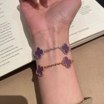 [Clover Jewelry] CLOVER 5 MOTIF VIOLET BRACELET COLLECTION
