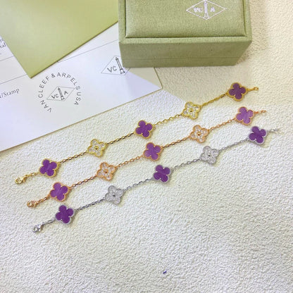 [Clover Jewelry] CLOVER 5 MOTIF VIOLET BRACELET COLLECTION