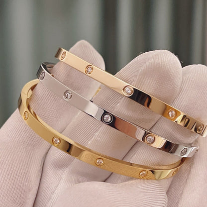 [Clover Jewelry]LOVE BRACELET 3.65MM 10 DIAMONDS