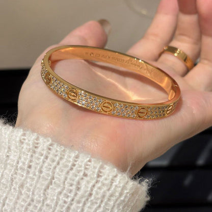 [Clover Jewelry]LOVE BRACELET 6.1MM DIAMOND-PAVED