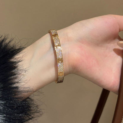 [Clover Jewelry]LOVE BRACELET 6.1MM DIAMOND-PAVED