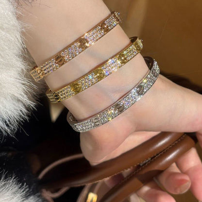 [Clover Jewelry]LOVE BRACELET 6.1MM DIAMOND-PAVED