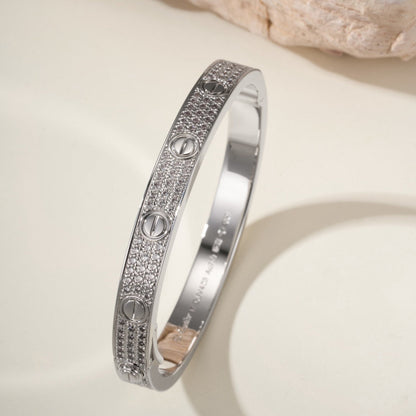 [Clover Jewelry]LOVE BRACELET 6.1MM DIAMOND-PAVED