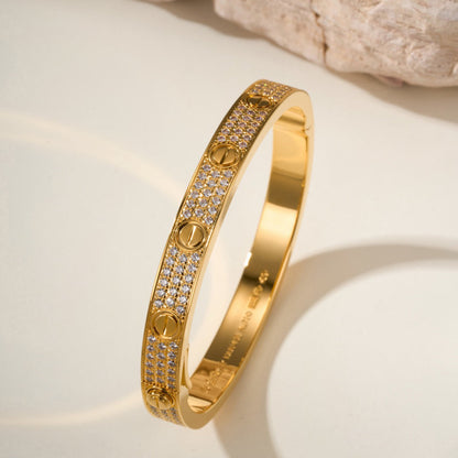 [Clover Jewelry]LOVE BRACELET 6.1MM DIAMOND-PAVED