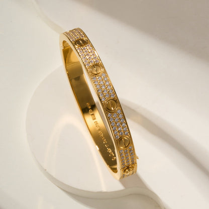 [Clover Jewelry]LOVE BRACELET 6.1MM DIAMOND-PAVED