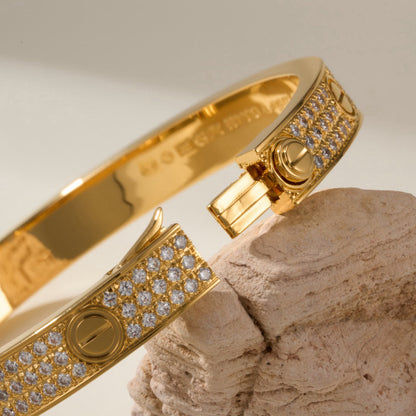 [Clover Jewelry]LOVE BRACELET 6.1MM DIAMOND-PAVED