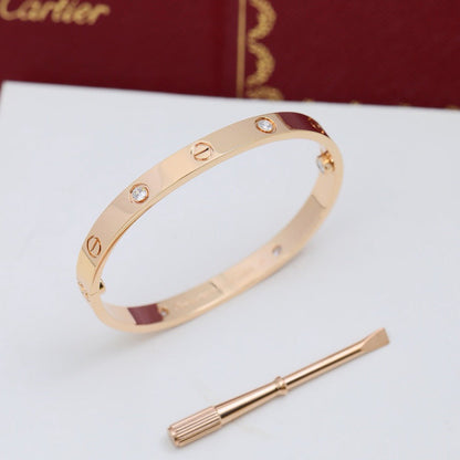 [Clover Jewelry]LOVE BRACELET 6.1MM 4 DIAMONDS