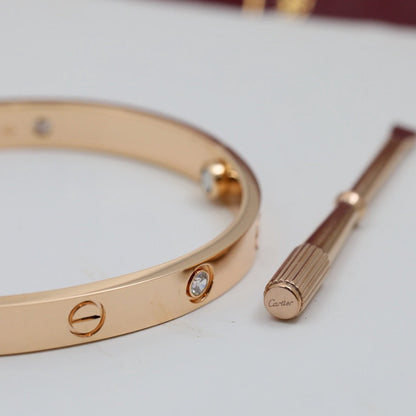 [Clover Jewelry]LOVE BRACELET 6.1MM 4 DIAMONDS