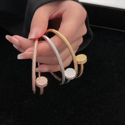[Clover Jewelry]JUSTE BRACELET 3.5MM ALL DIAMONDS