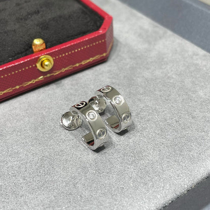 [Clover Jewelry]LOVE EARRINGS 5.7MM 2 DIAMONDS
