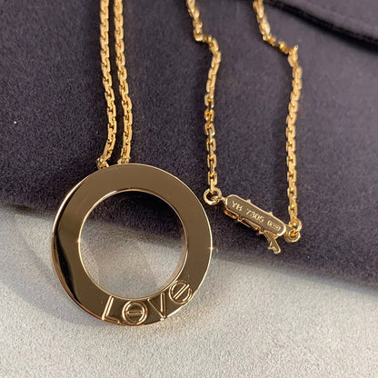 [Clover Jewelry]LOVE NECKLACE 16MM 3 DIAMONDS