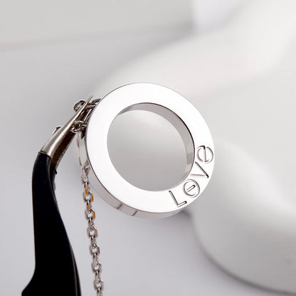 [Clover Jewelry]LOVE NECKLACE 16MM  FULL DIAMOND