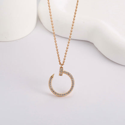 [Clover Jewelry]JUSTE NECKLACE FULL DIAMOND