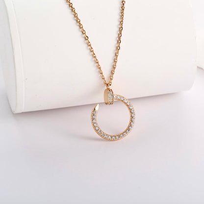 [Clover Jewelry]JUSTE NECKLACE FULL DIAMOND