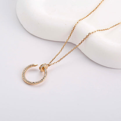 [Clover Jewelry]JUSTE NECKLACE FULL DIAMOND