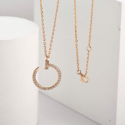 [Clover Jewelry]JUSTE NECKLACE FULL DIAMOND