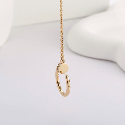 [Clover Jewelry]JUSTE NECKLACE FULL DIAMOND