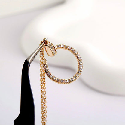 [Clover Jewelry]JUSTE NECKLACE FULL DIAMOND