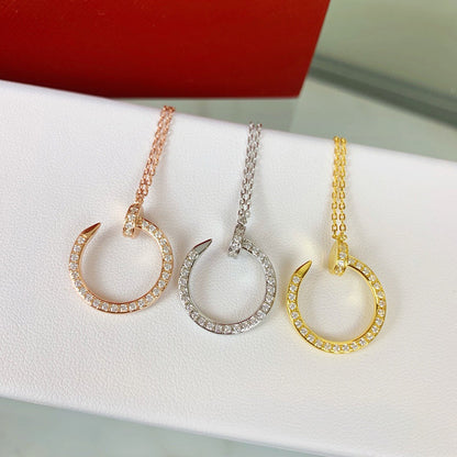 [Clover Jewelry]JUSTE NECKLACE FULL DIAMOND