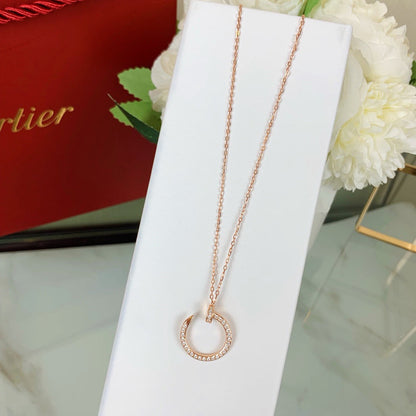 [Clover Jewelry]JUSTE NECKLACE FULL DIAMOND